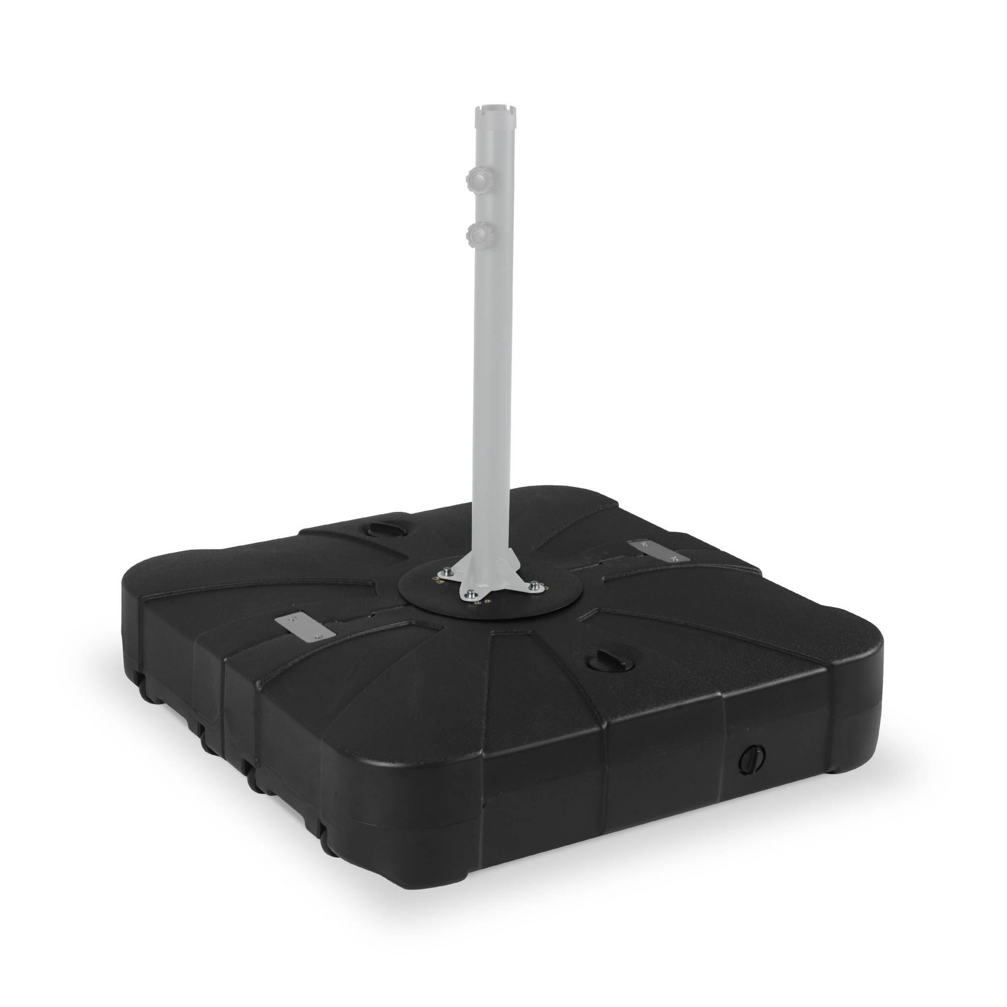 Soporte rellenable,parasol offset, 100L, Negro 4/5