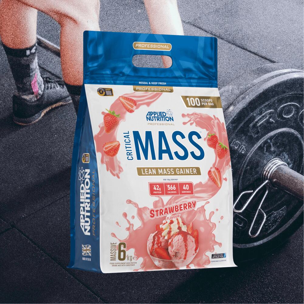 Applied Nutrition Critical Mass Professional (6000g) Strawberry 2/3