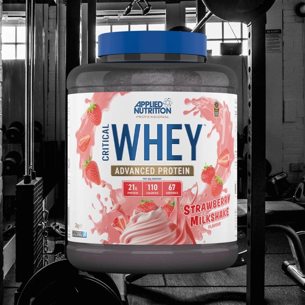 Applied Nutrition Critical Whey (2000g) Strawberry Milkshake - Proteínas 2/3