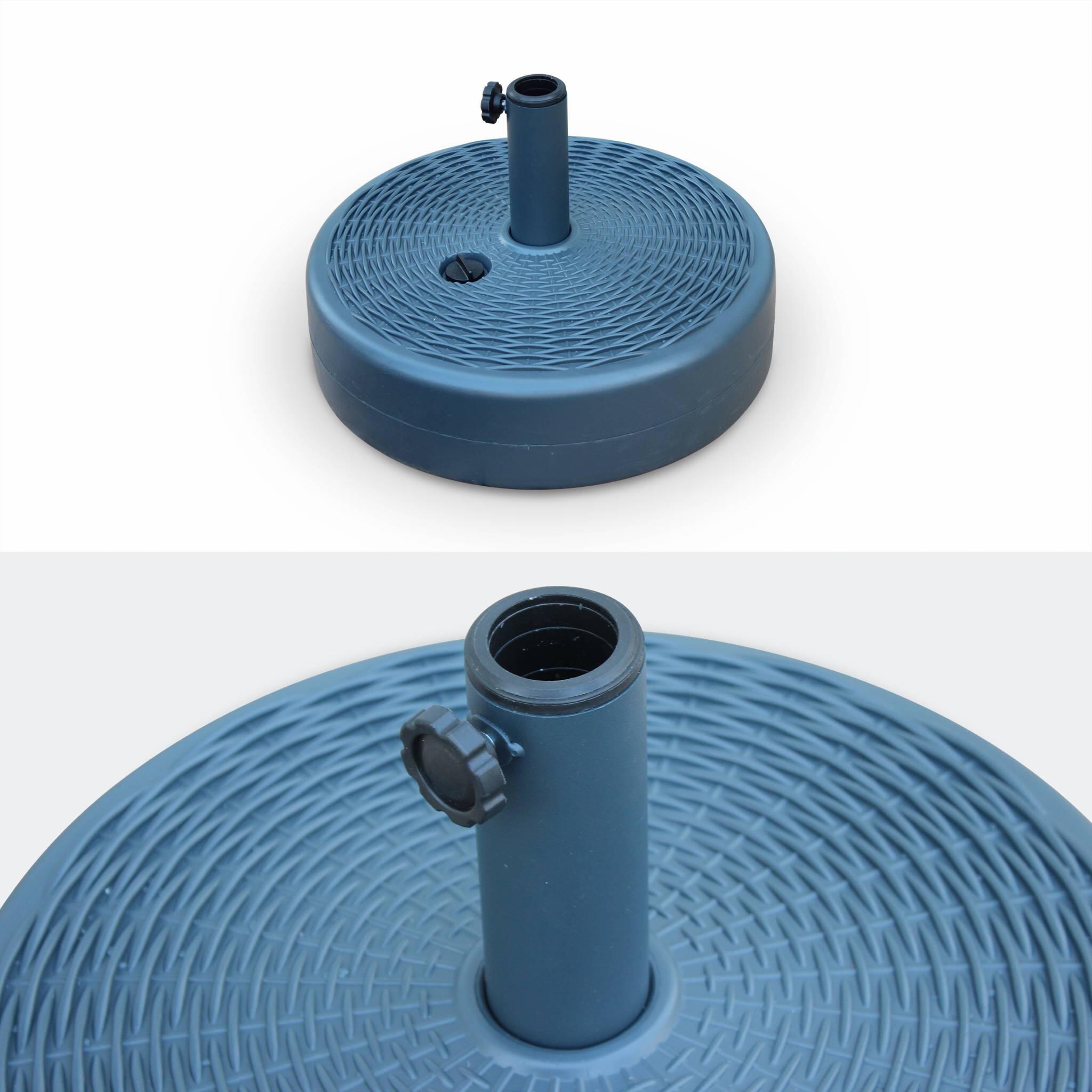 Soporte de plástico para sombrilla de mástil central, Antracita 2/4