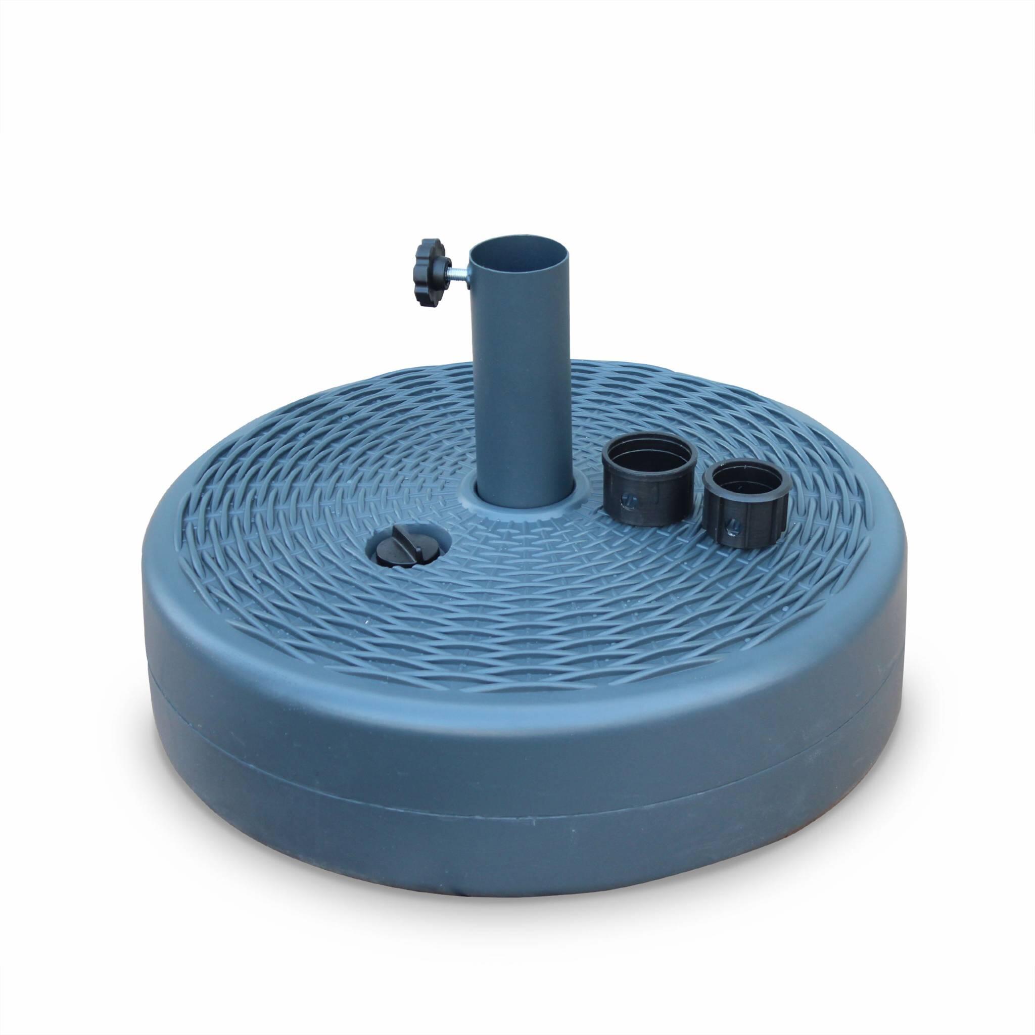 Soporte de plástico para sombrilla de mástil central, Antracita 3/4