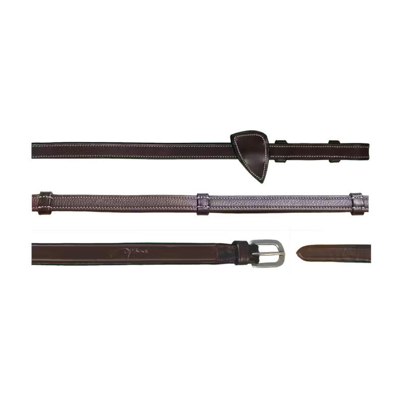 Leather reins for horse with handles Dy'on