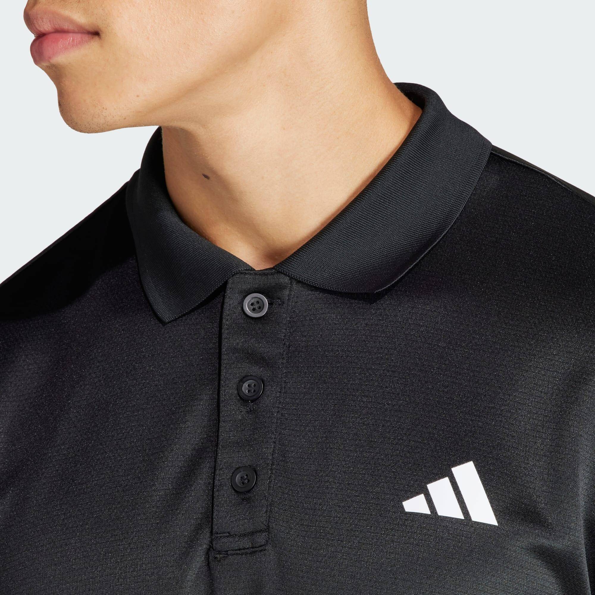 Adidas TR-ES POLO Men Training Polo Shirts Black -  4