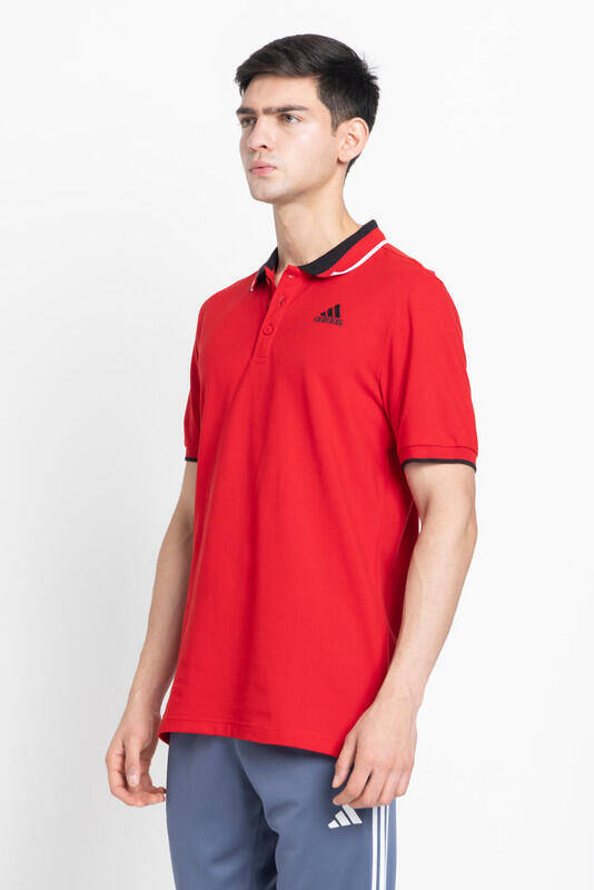 Adidas ESS Core Polo Men Training Polo Shirts Red -  4