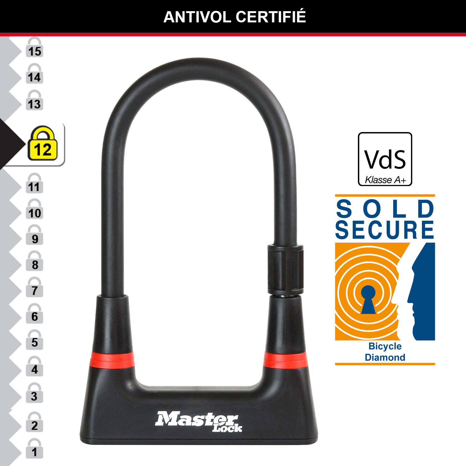 MASTER LOCK U-lock 8279 4/6