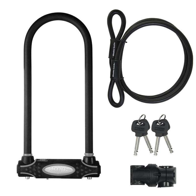 Antivol U avec Câble [A Clé] [Support de Vélo Universel] [Certifié] [XL]