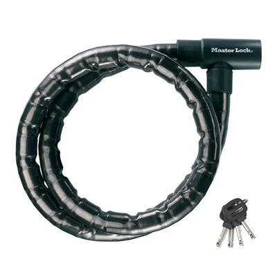 Kabelslot voor motorfiets [sleutel] [2 m kabel - gepantserd staal] [buiten]