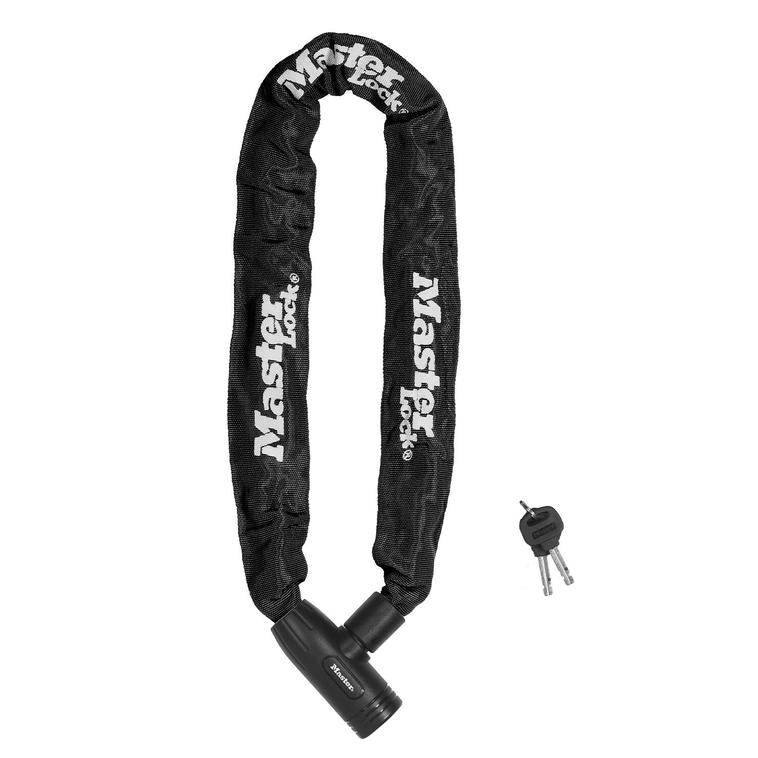 Zapięcie Rowerowe Masterlock Quantum 8391 Łańcuch 8Mm 40Mm 90Cm Kluczyk Czarne