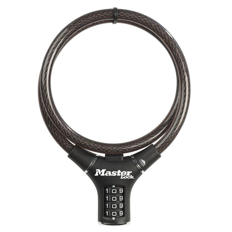 Cable Antivol Vélo [90 cm Câble] [Combinaison] [Extérieur] 8229EURDPRO