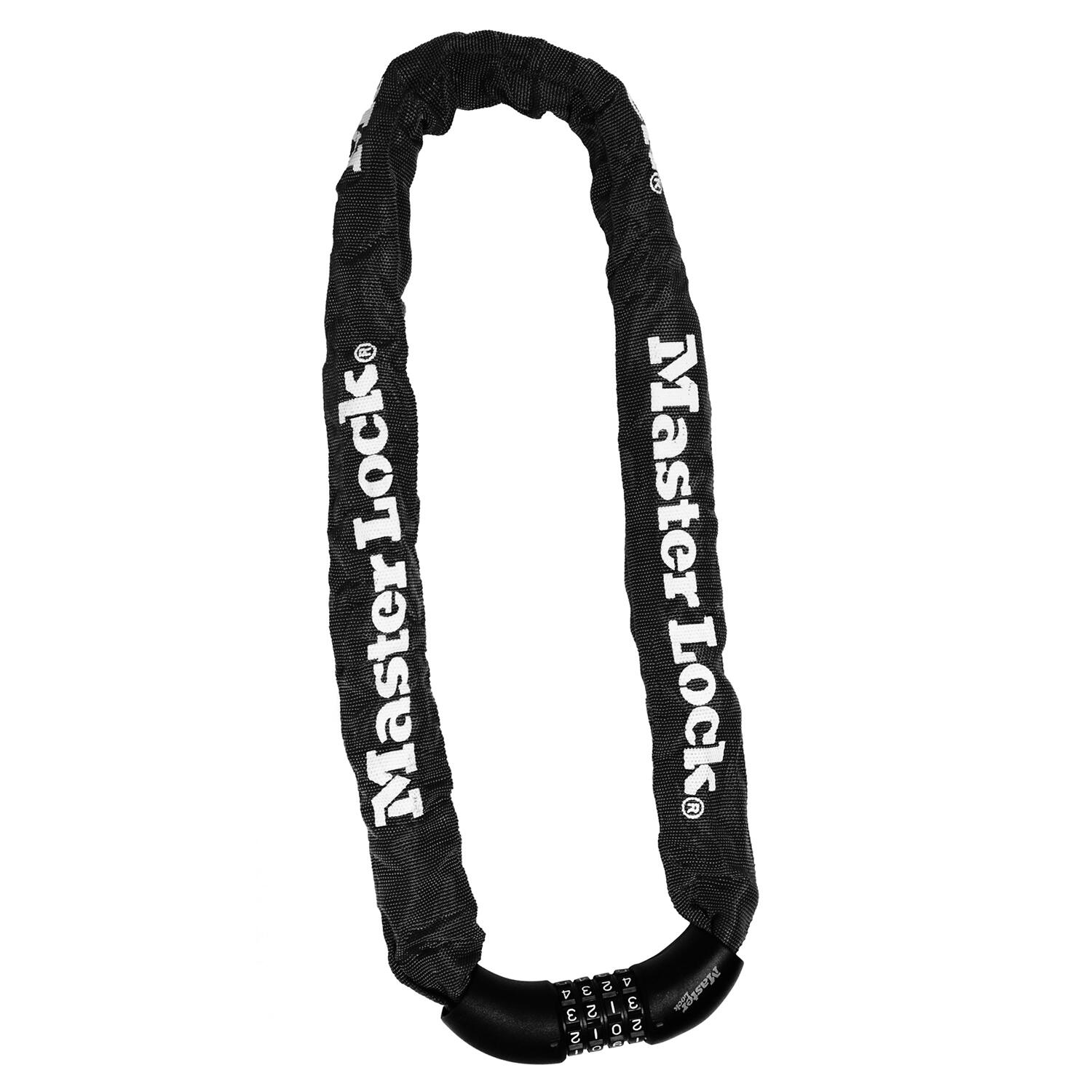 MASTER LOCK Fahrradschloss Stahlkettenglied [mit Zahlen] [90 cm Kette]