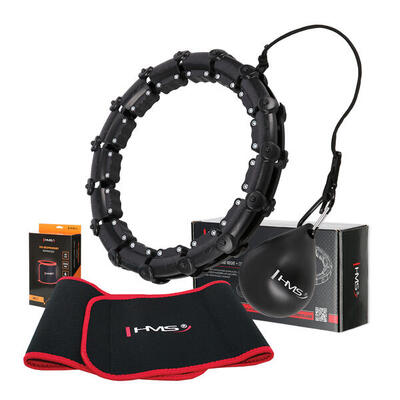 Hula hoop set hhw02 met noppen en verzwaring + riem br163 hms