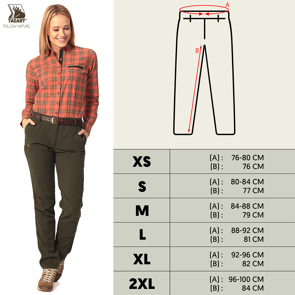 Damen Jagdhose Tagart AX Lady strapazierfähige und reißfeste 2/5