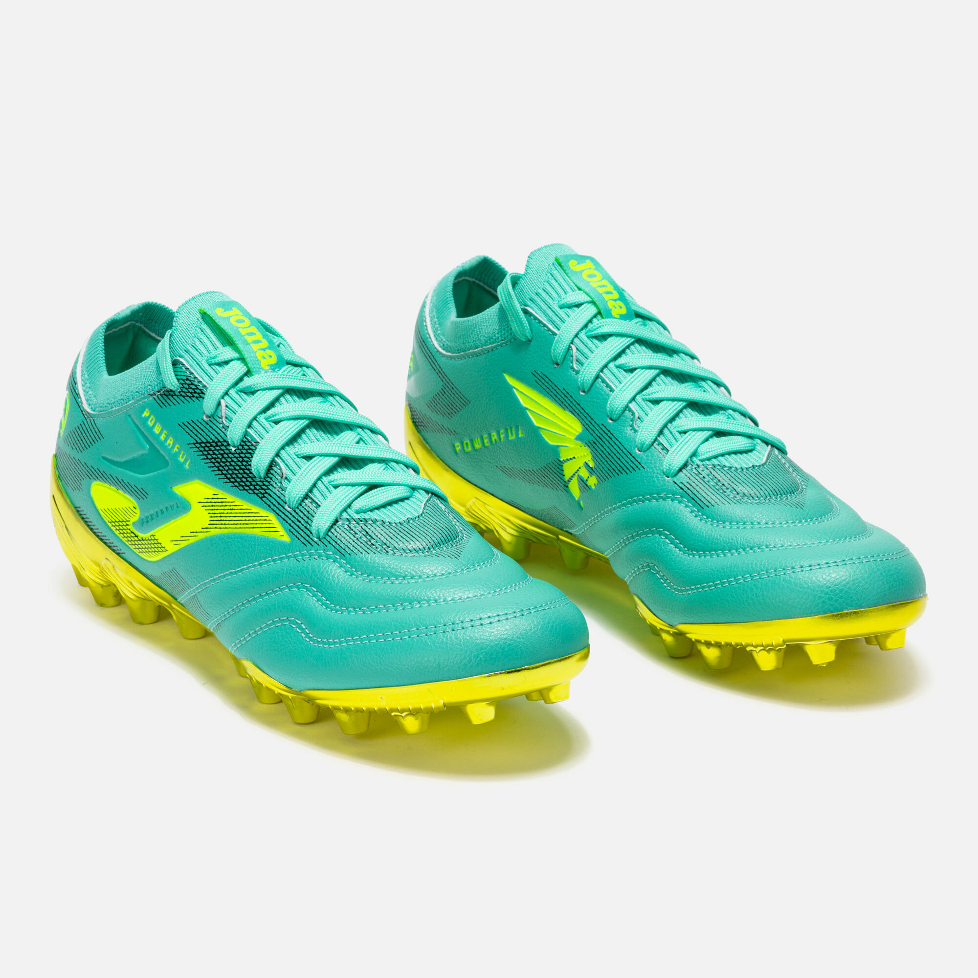Botas Fútbol Fútbol Adulto Joma Powerful Cup 25 AG Turquesa