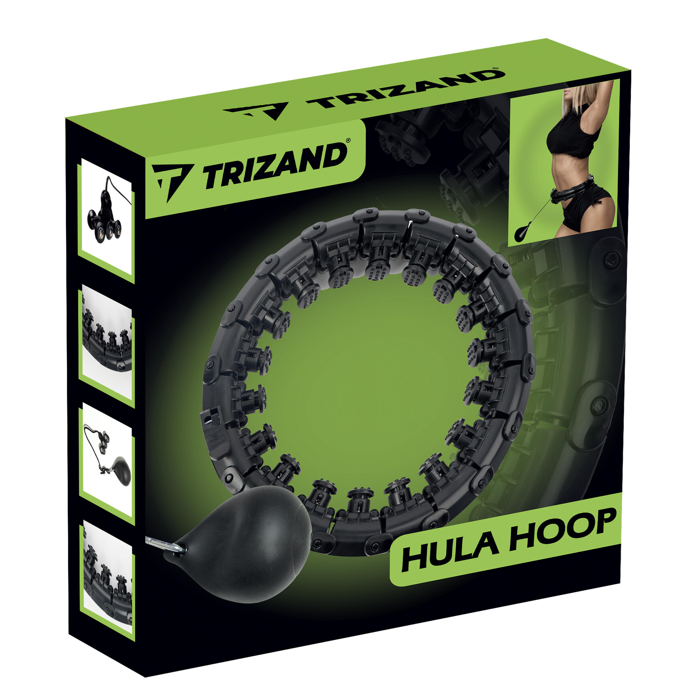 Hula Hop z Obciążeniem Odchudzające z Obciążnikiem Wypustkami Hulahop Mocne TRIZ 2/6