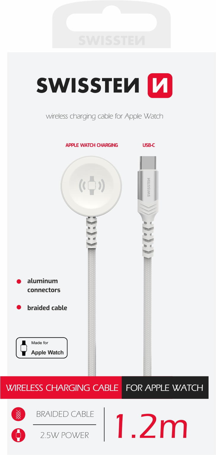 Cabo Swissten Wireless charge for Apple Watch USB-C 3/3