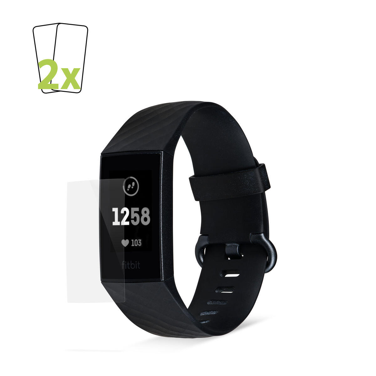 Pelicula Artwizz ScratchStopper Fitbit Sense & Versa 3 2-pack