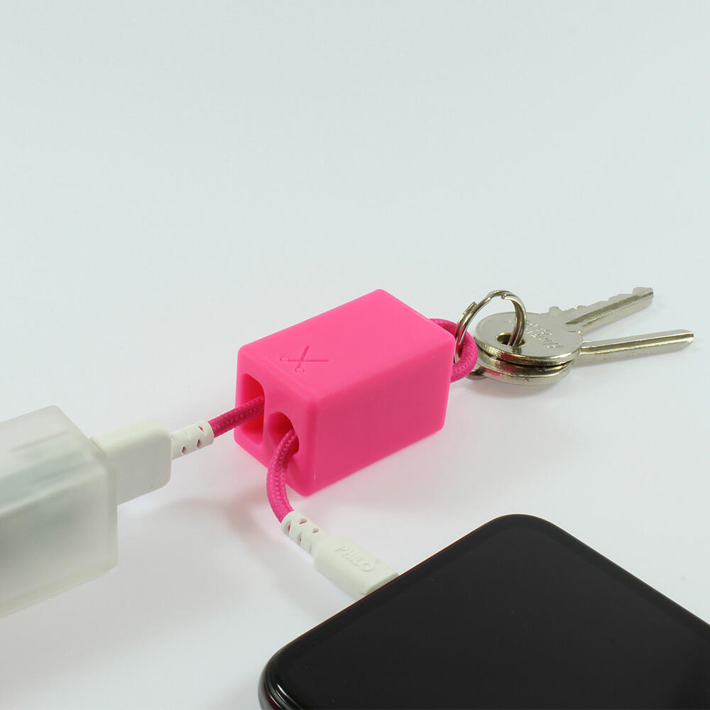 Cabo Philo Keychain Lightning Cable 20cm rosa 3/7