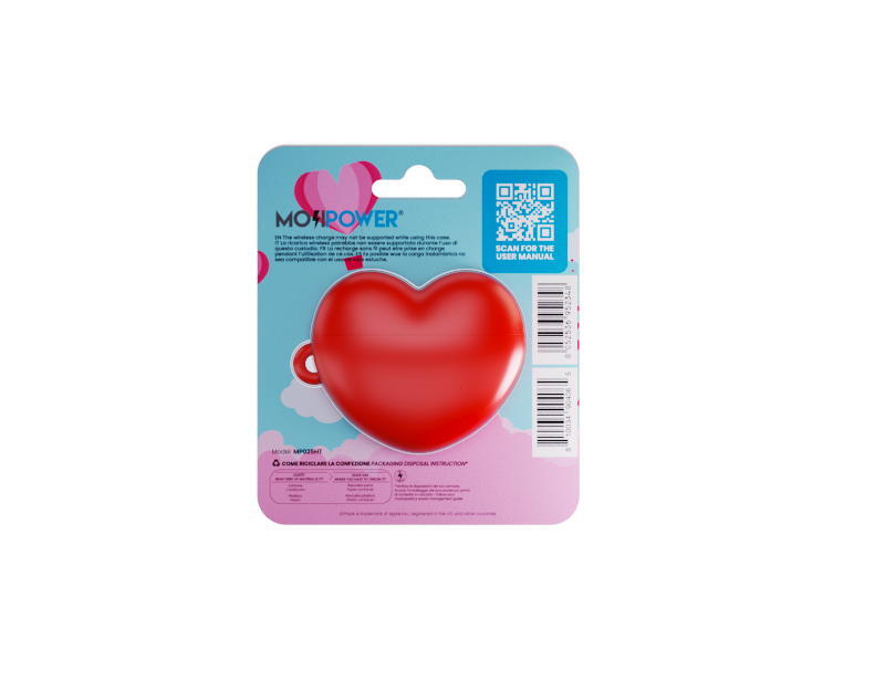 Mojipower - Bolsa para AirPods 3 (heart) 5/6