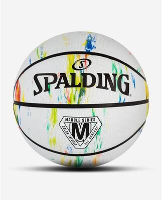 Basketbal outdoor marble series rubber wit