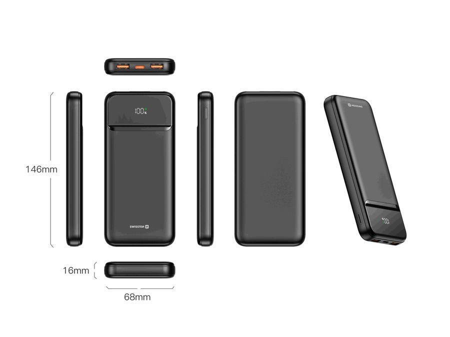 Powerbank Swissten Power Line II 10.000 mAh 2/4