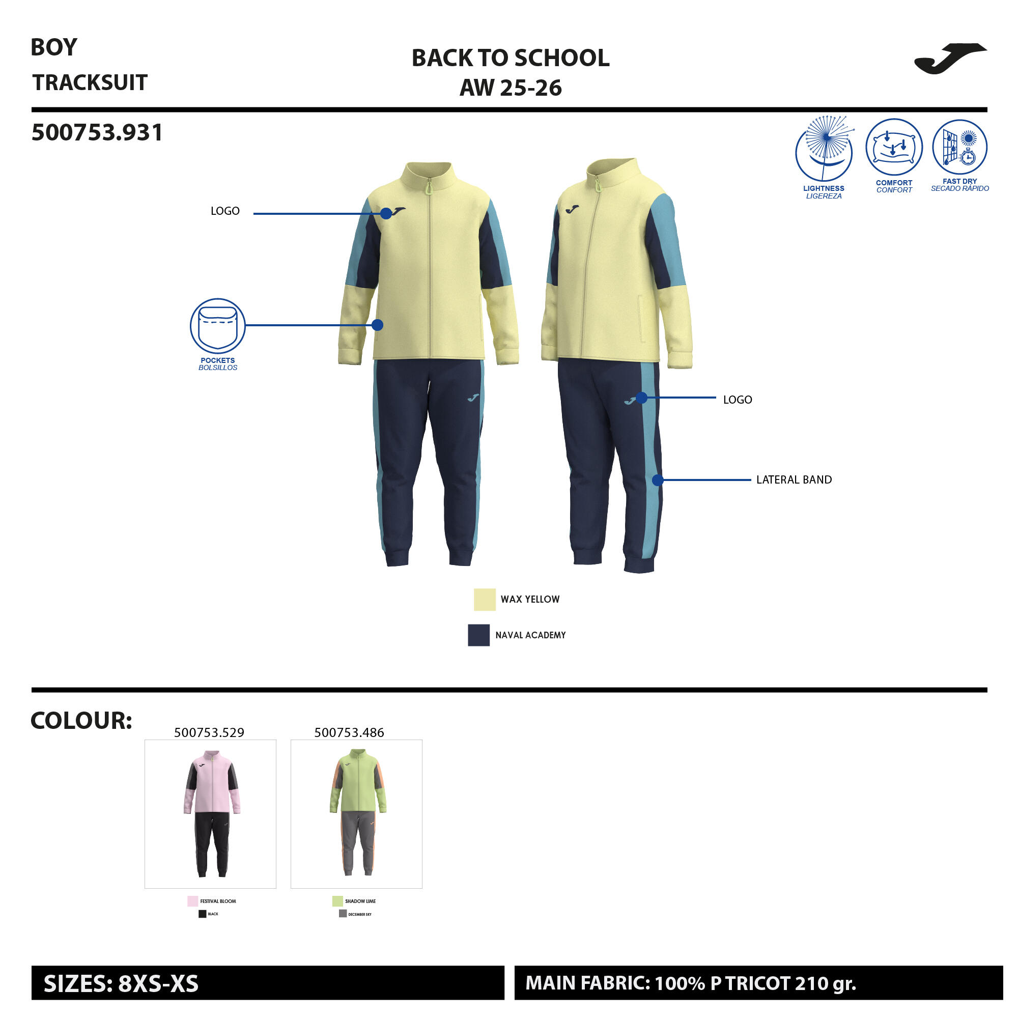 Chándal Niños Joma New Metaverse Marino 5/5