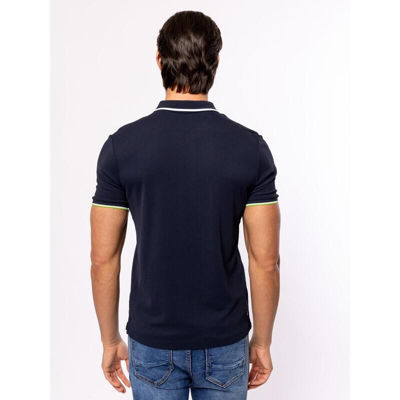 Tricou cu mânecă scurtă, cu guler, pentru bărbați DERMOS25