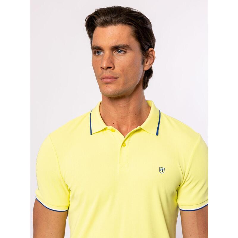 Tricou cu mânecă scurtă, cu guler, pentru bărbați DERMOS25