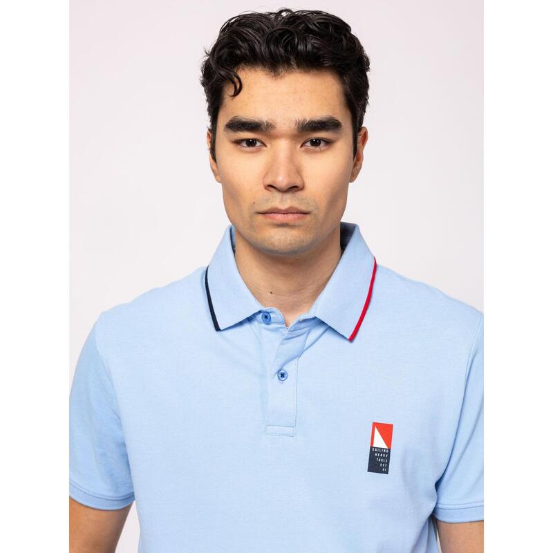 Tricou cu mânecă scurtă, cu guler, pentru bărbați DARIEN