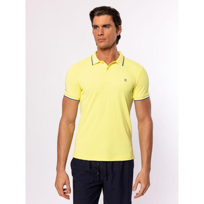Tricou cu mânecă scurtă, cu guler, pentru bărbați DERMOS25
