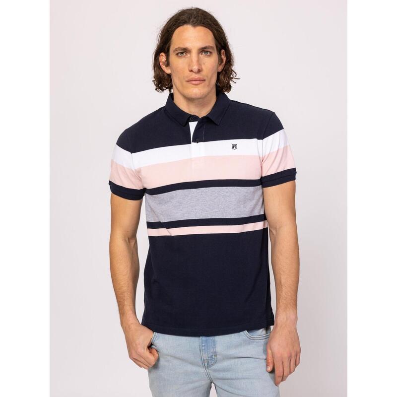 Tricou cu mânecă scurtă, cu guler, pentru bărbați DOMINIC