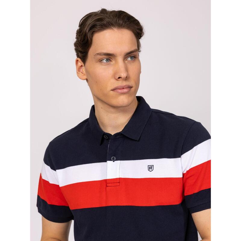 Tricou cu mânecă scurtă, cu guler, pentru bărbați DOMINIC