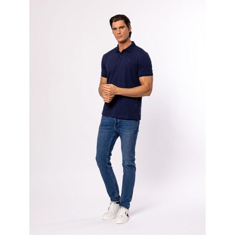 Tricou cu mânecă scurtă, cu guler, pentru bărbați DARS