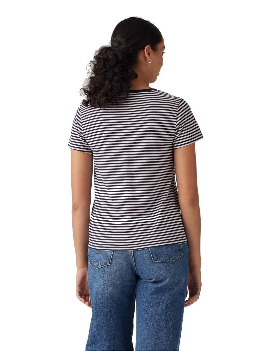 T-shirt pour femme Levis Perfect vneck Blanc. 5/5