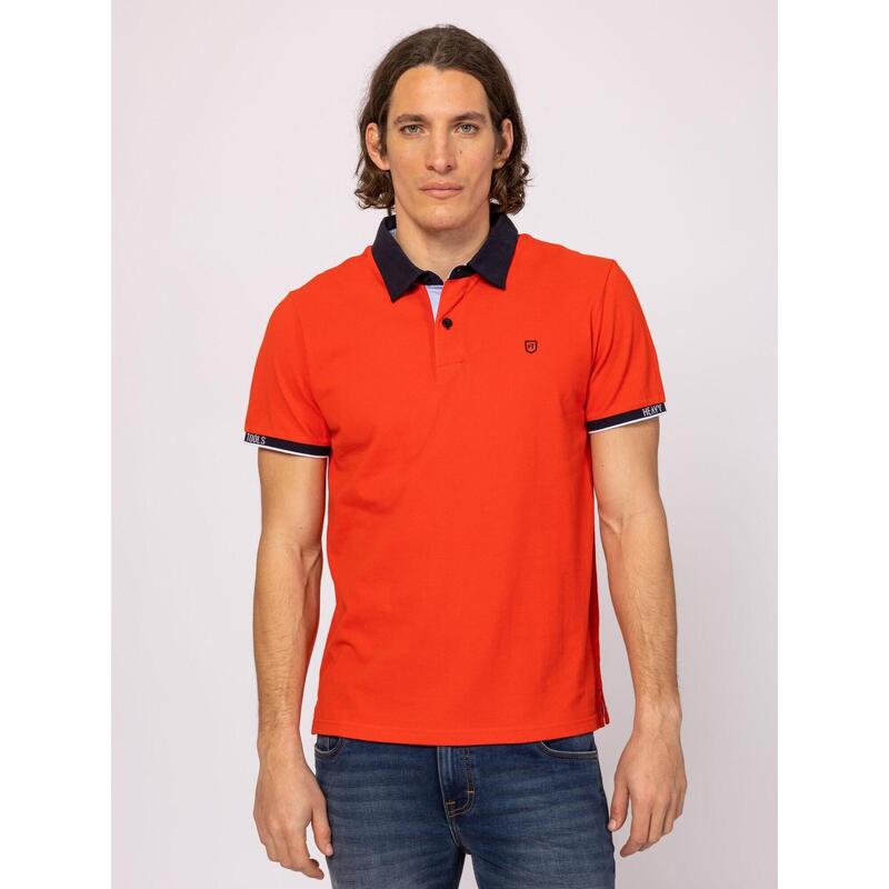 Tricou cu mânecă scurtă, cu guler, pentru bărbați DENTON