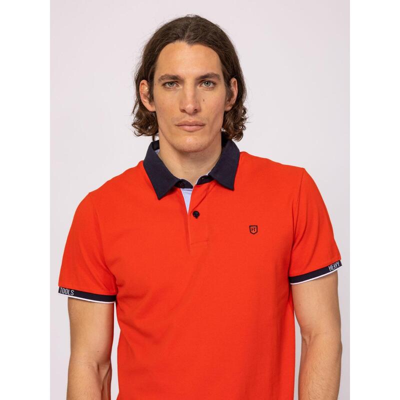 Tricou cu mânecă scurtă, cu guler, pentru bărbați DENTON