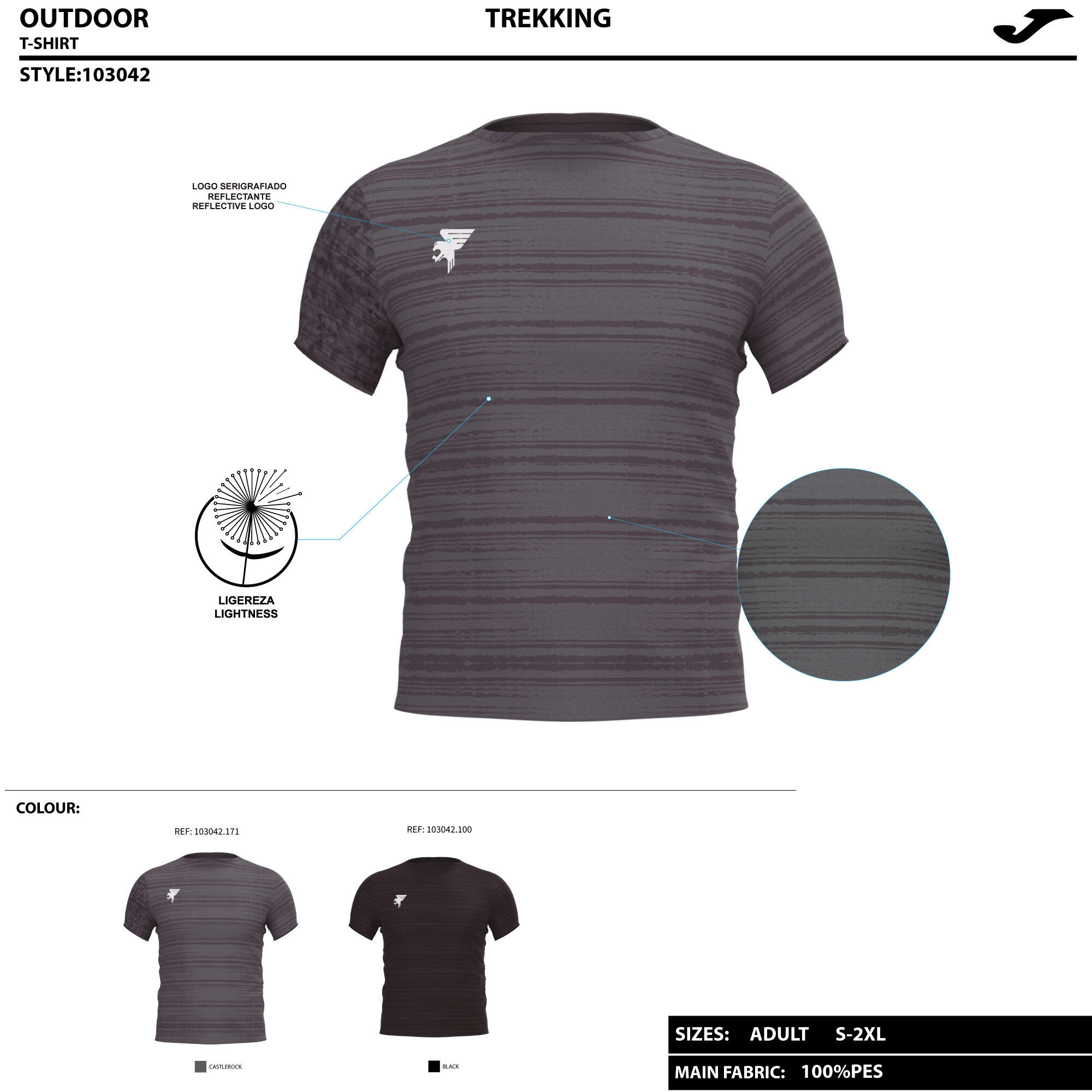 Maglia a maniche corte Joma modello 103042.100 per uomini 2/2