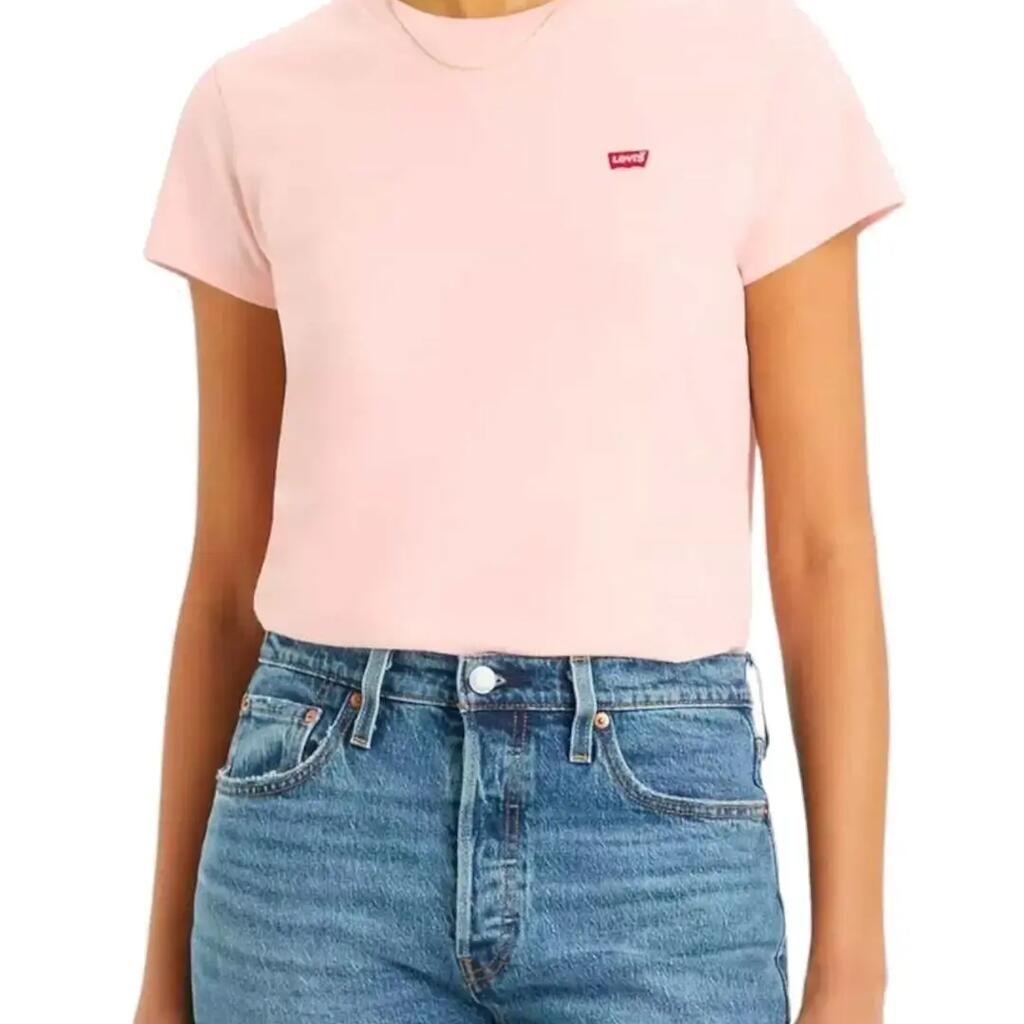 'Women's Levi's Small Logo Pink T-Shirt'