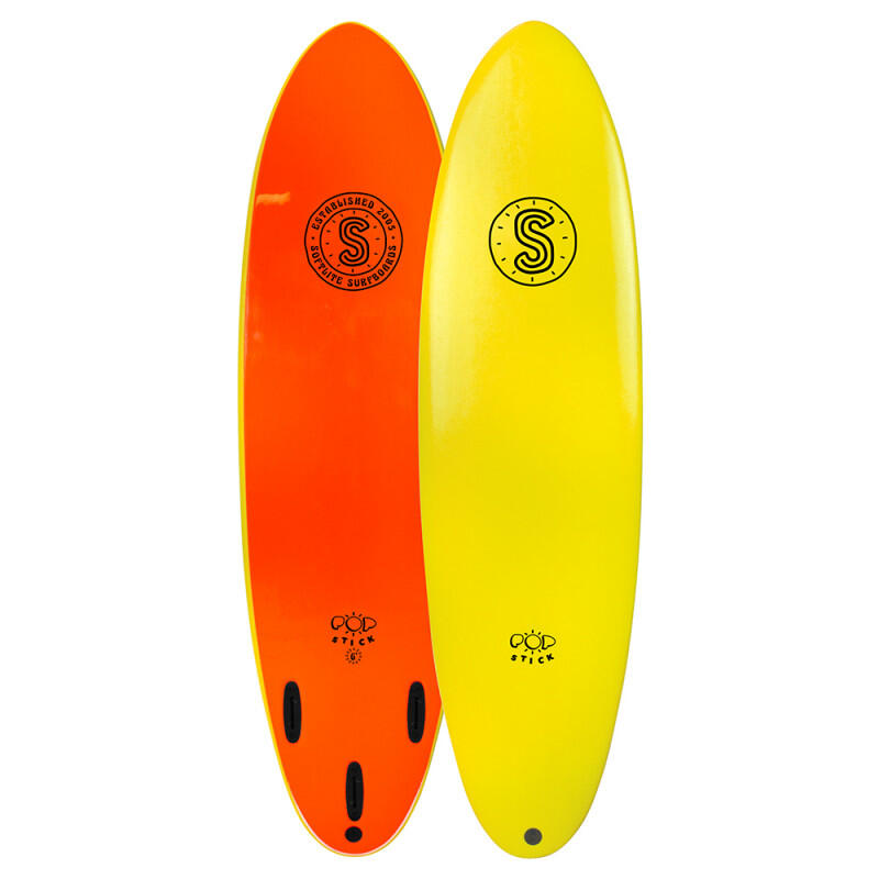 Softlite - Planche De Surf En Mousse Softlite Pop Stick 7'0 Yellow - Planche De Surf - Jaune - Taille Unique - Decathlon