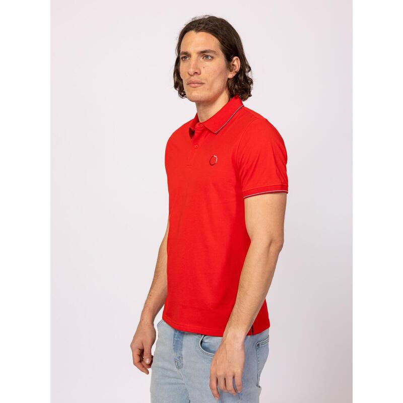 Tricou cu mânecă scurtă, cu guler, pentru bărbați DANDY