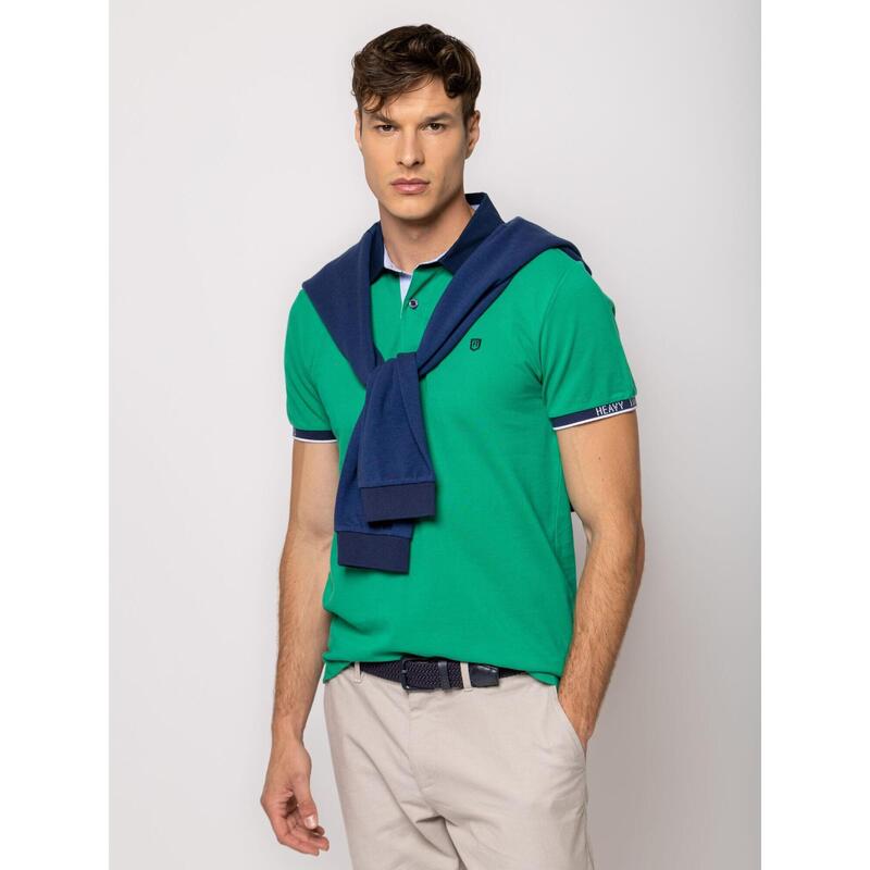 Tricou cu mânecă scurtă, cu guler, pentru bărbați DENTON