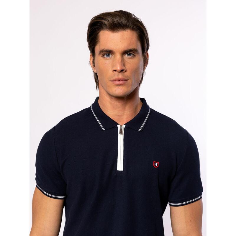 Tricou cu mânecă scurtă, cu guler, pentru bărbați DIVIDE