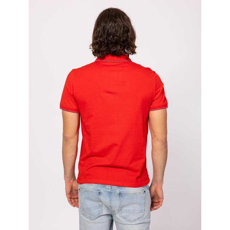 Tricou cu mânecă scurtă, cu guler, pentru bărbați DANDY