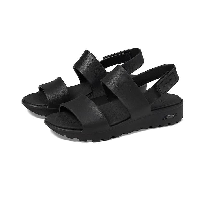 Sandalias Planas Mujer Skechers  Negro 3/5