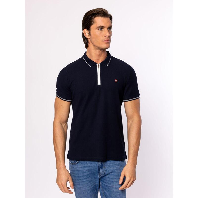 Tricou cu mânecă scurtă, cu guler, pentru bărbați DIVIDE