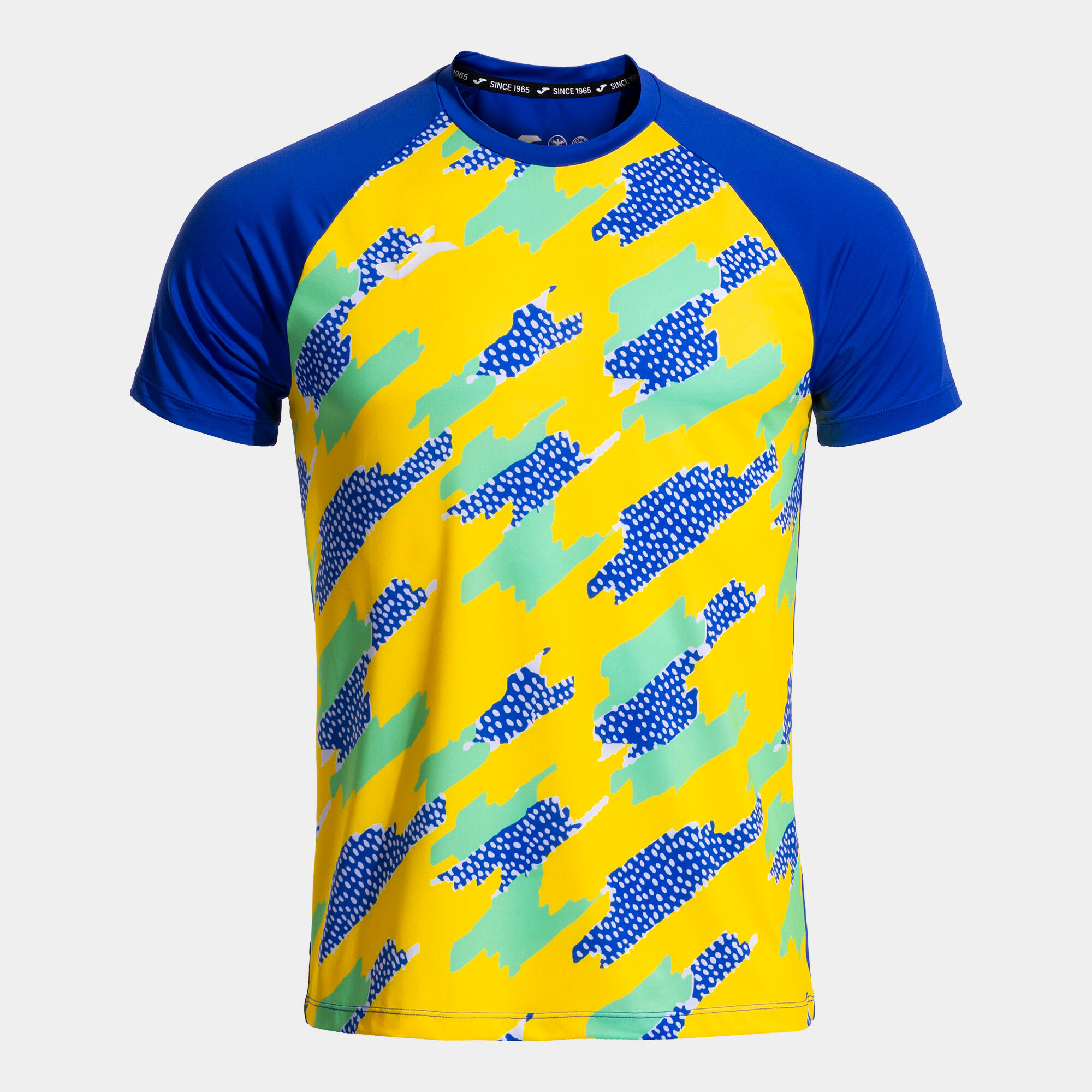 Maillot Manches Courtes Running Homme Joma R-Trail Nature Bleu Roi 4/4