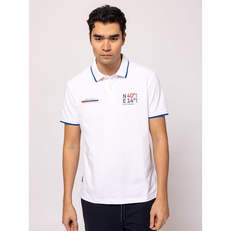 Tricou cu mânecă scurtă, cu guler, pentru bărbați DERNET