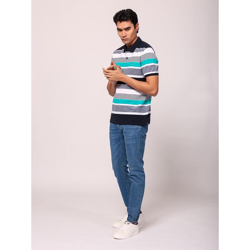 Tricou cu mânecă scurtă, cu guler, pentru bărbați DONDA
