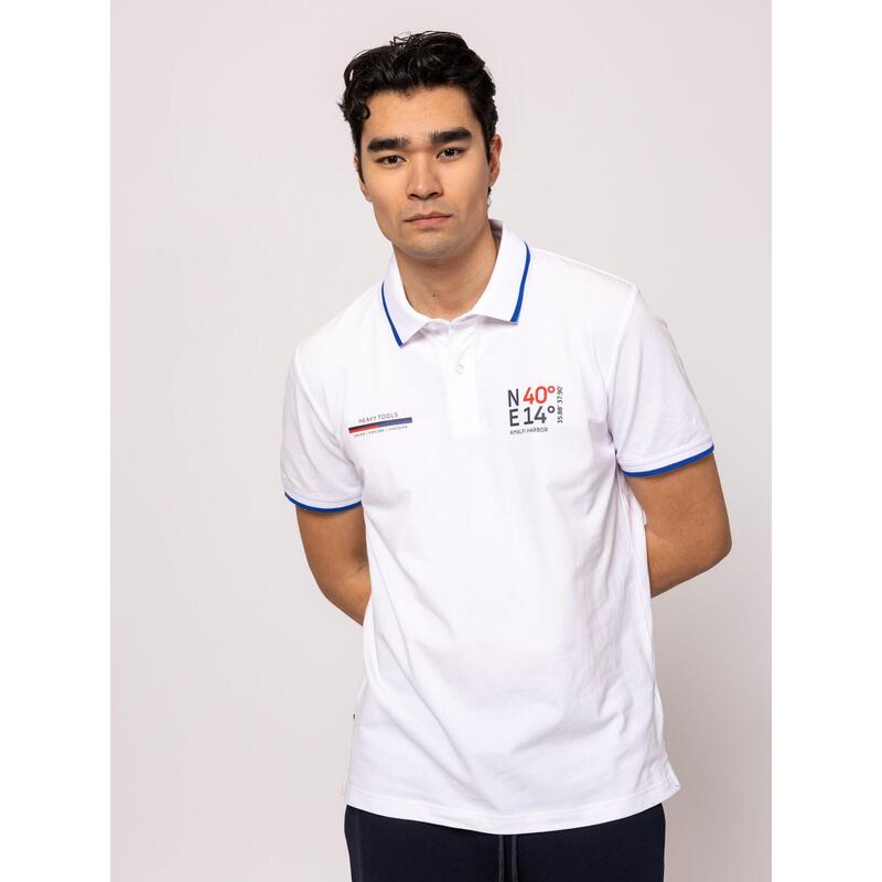 Tricou cu mânecă scurtă, cu guler, pentru bărbați DERNET