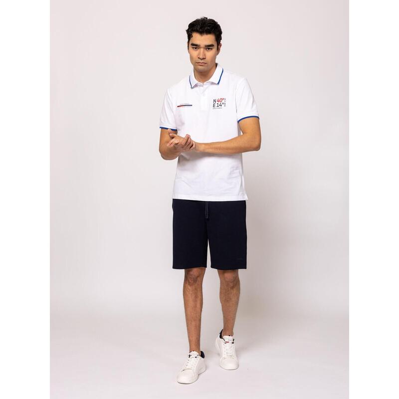 Tricou cu mânecă scurtă, cu guler, pentru bărbați DERNET