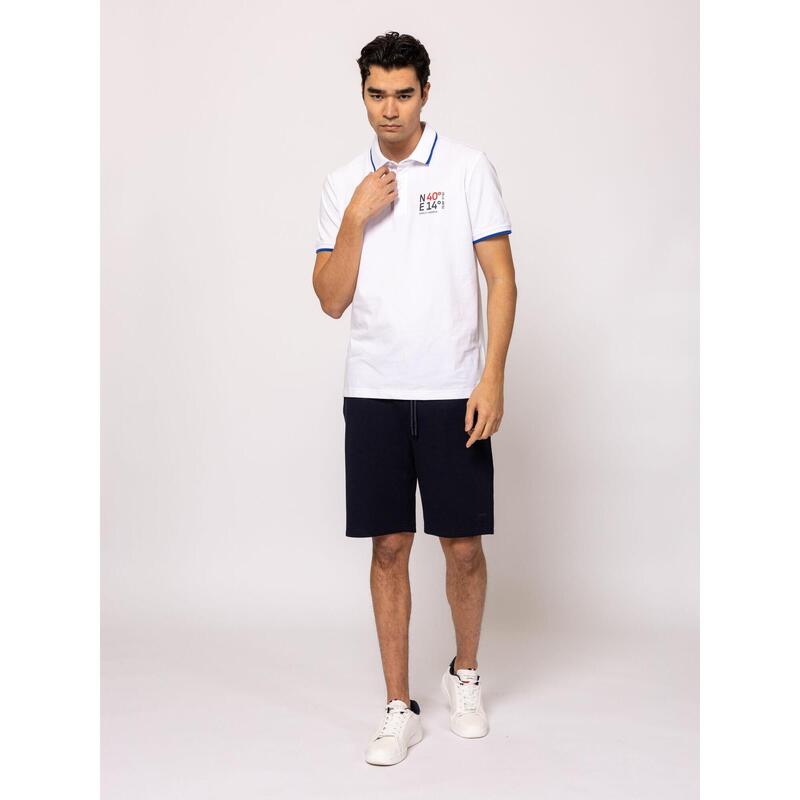 Tricou cu mânecă scurtă, cu guler, pentru bărbați DERNET